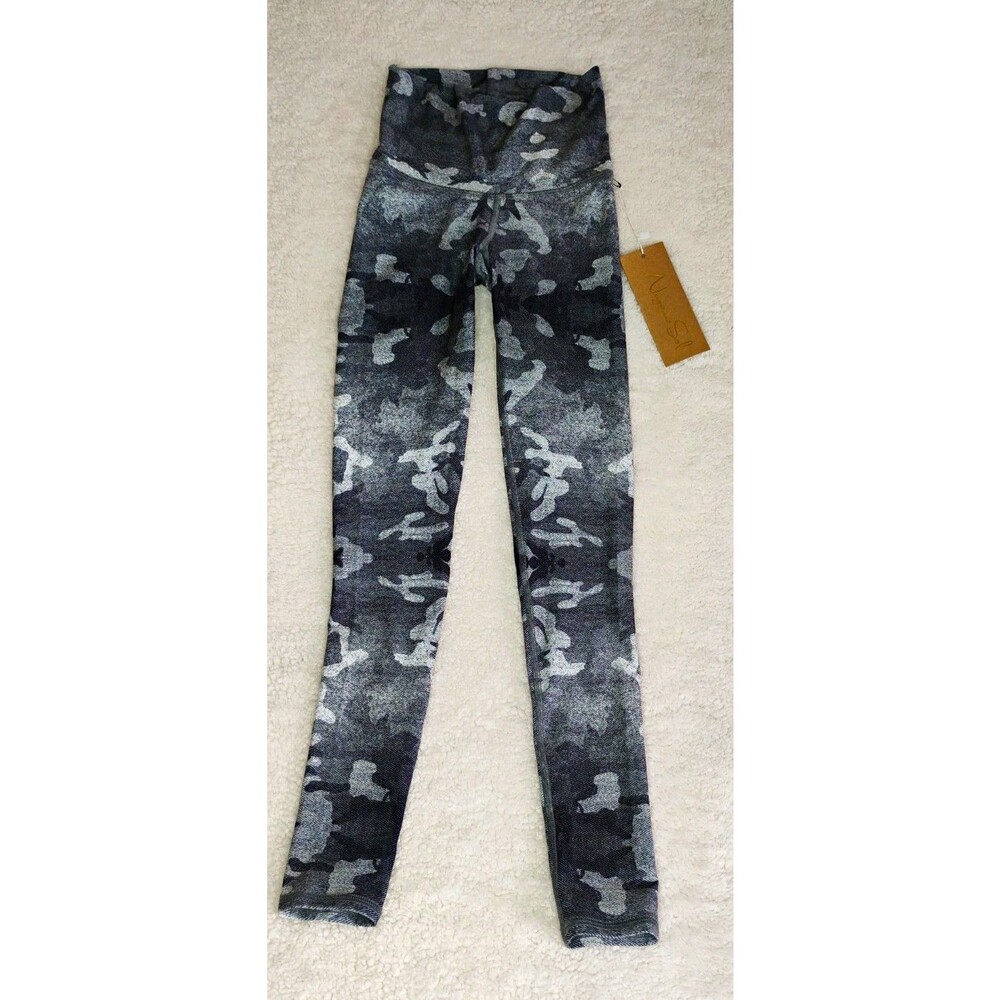 Niyama Sol NWT Camo Mist (gray) Women's High Rise Ankle Leggings Yoga XS